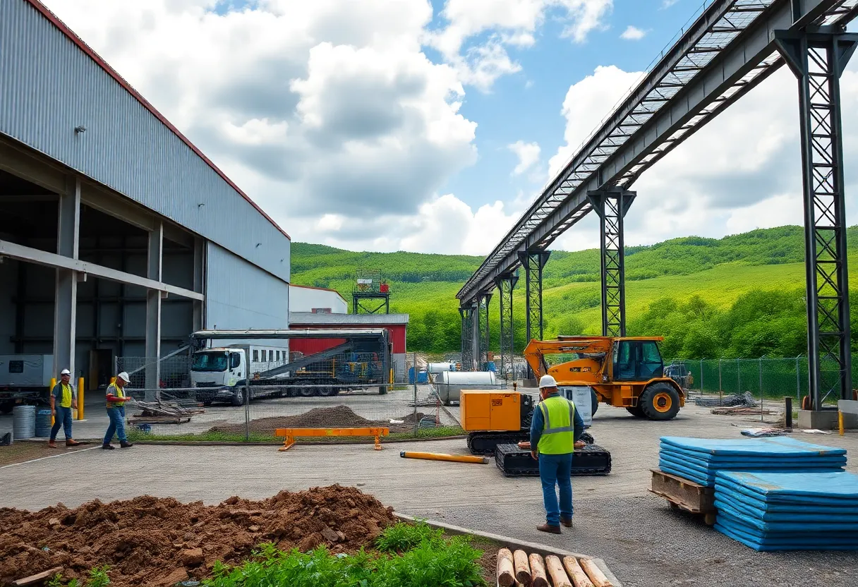 Construction of a new manufacturing facility in Anderson County