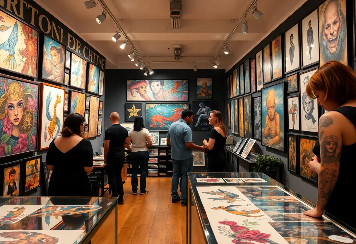 Art Gallery and Tattoo Studio at Nidum Studios in Charleston