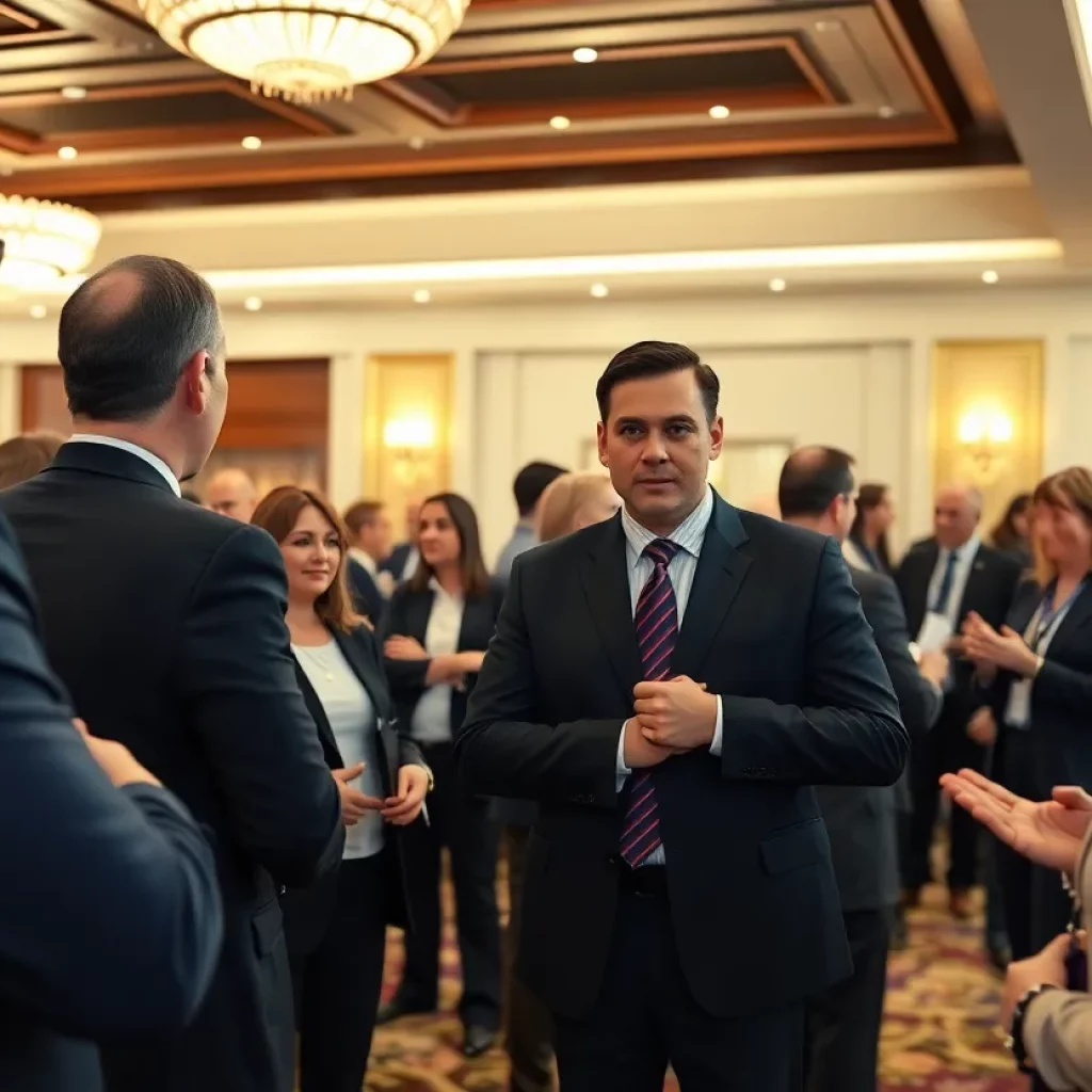 Personal injury lawyers networking at PIMCon 2025 in Scottsdale.