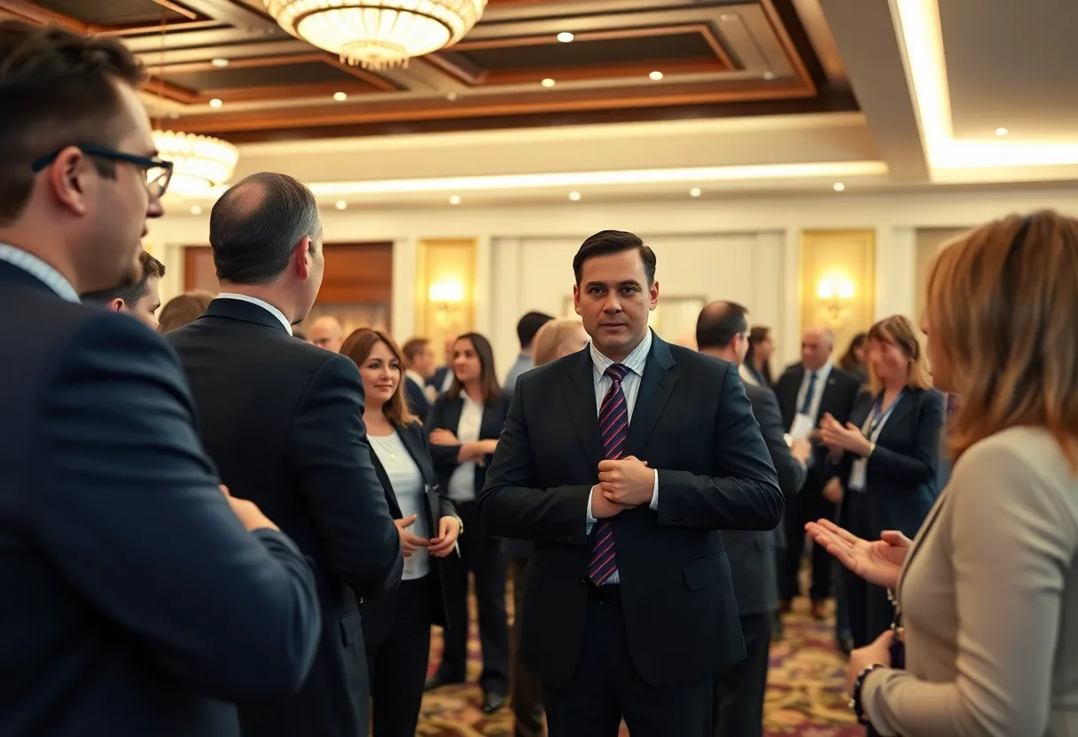 Personal injury lawyers networking at PIMCon 2025 in Scottsdale.