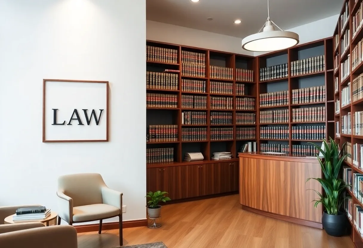Interior of SFA Law office showcasing a professional atmosphere.