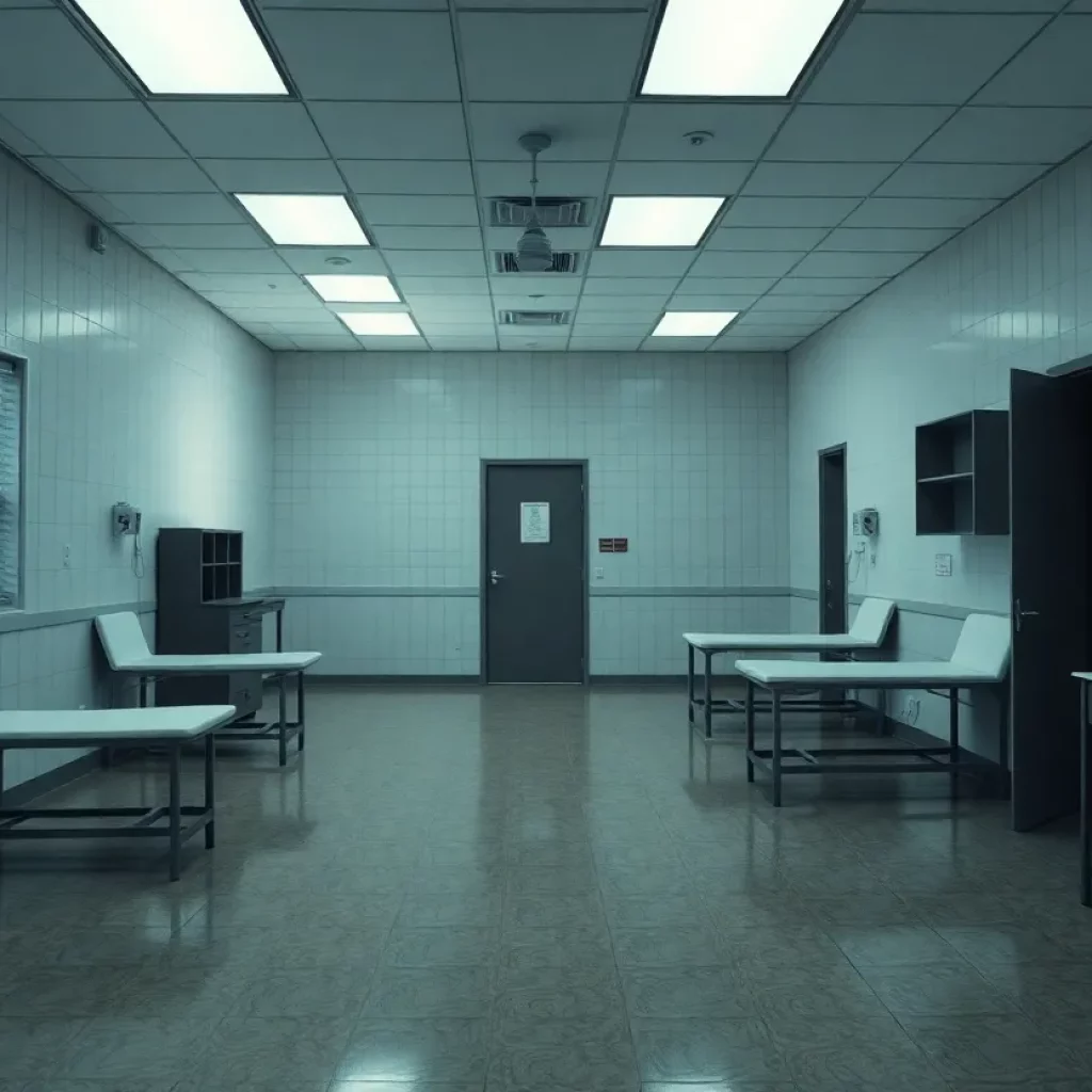 Empty examination room in a Texas clinic
