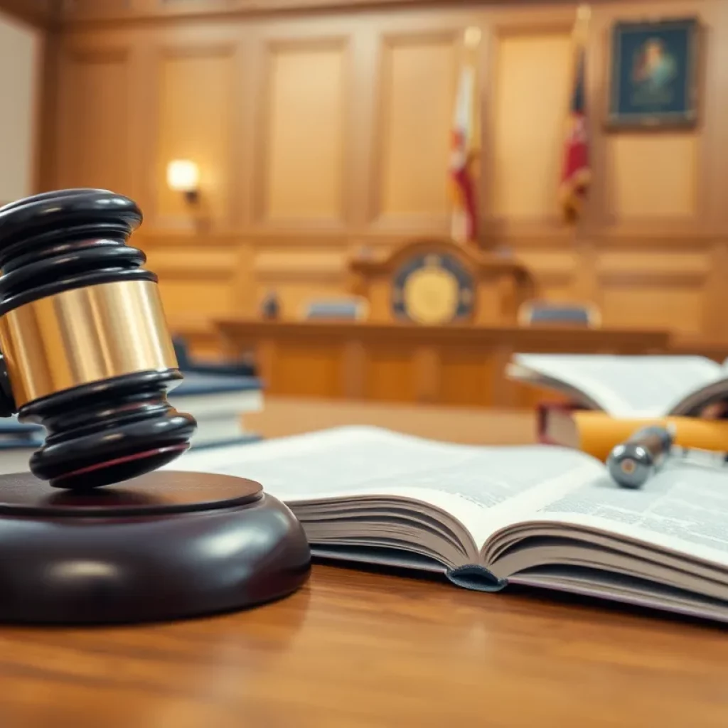 Courtroom scene depicting personal injury law reforms