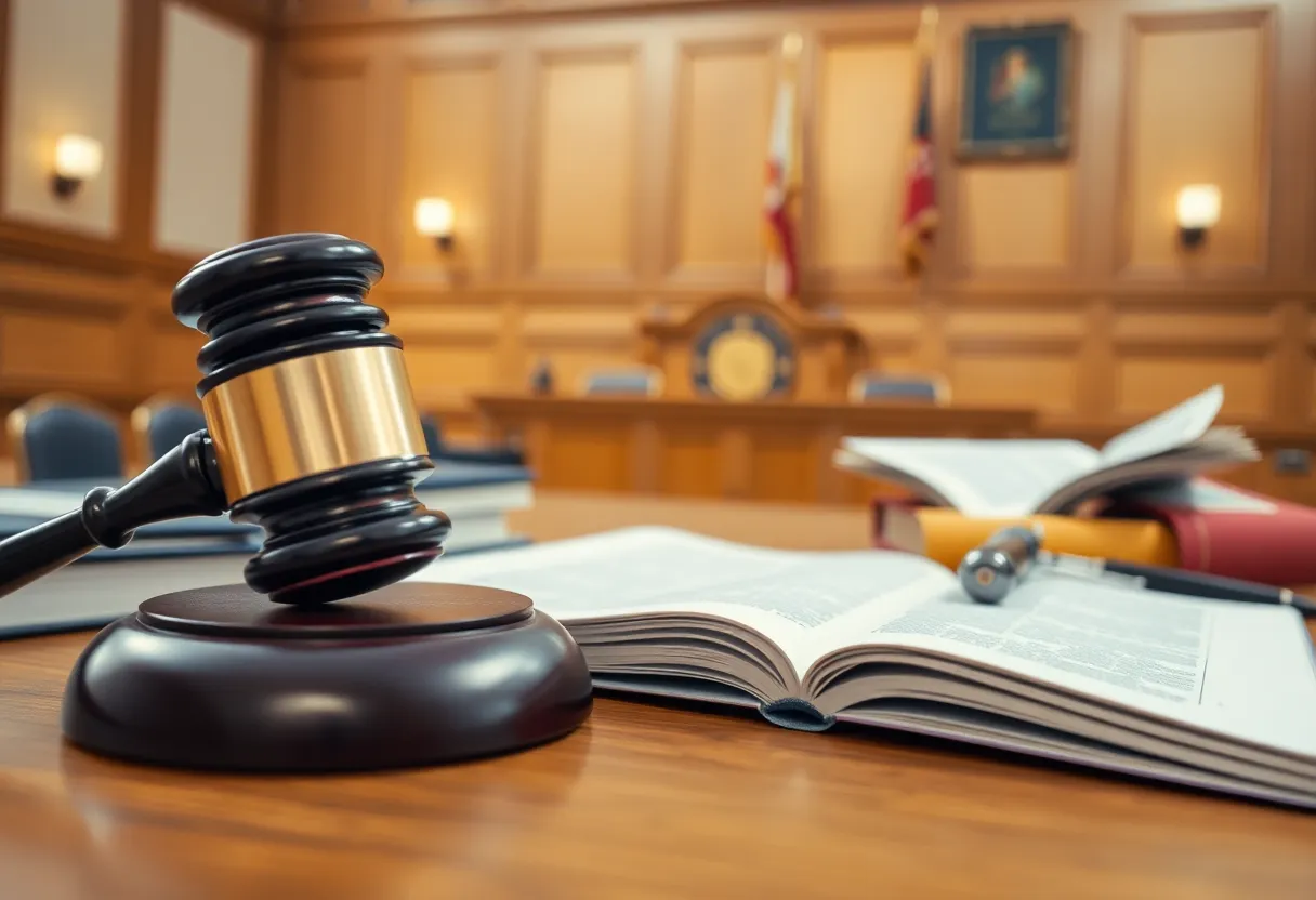 Courtroom scene depicting personal injury law reforms