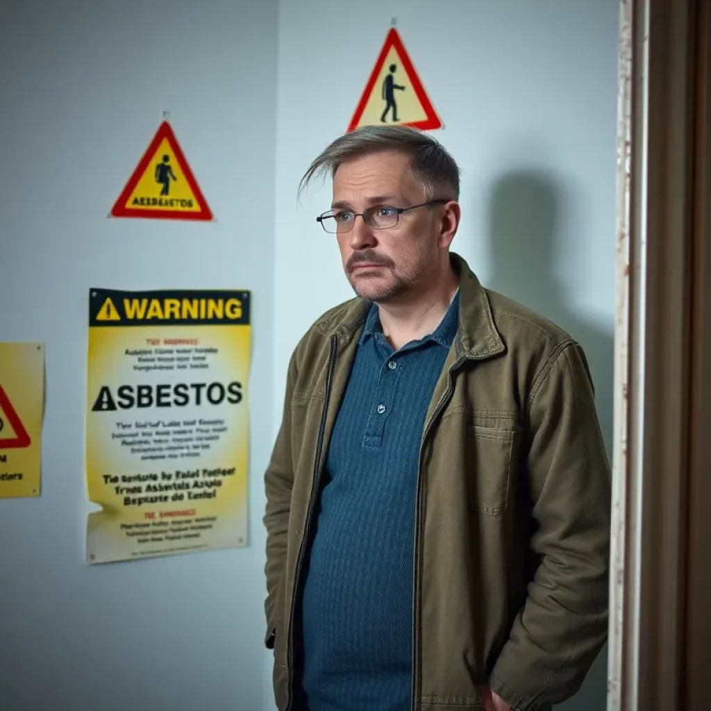 Warning signs of asbestos in a tenant's apartment