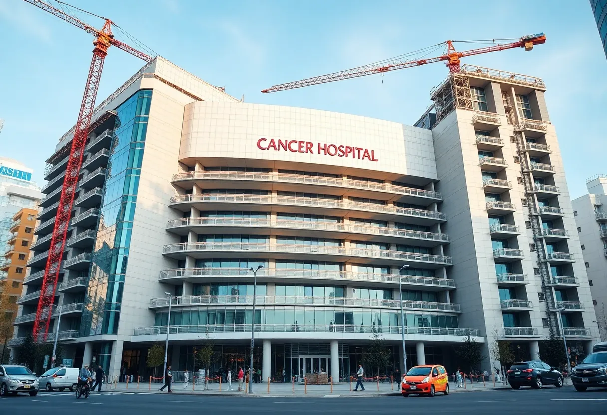 Under construction comprehensive cancer hospital in South Carolina