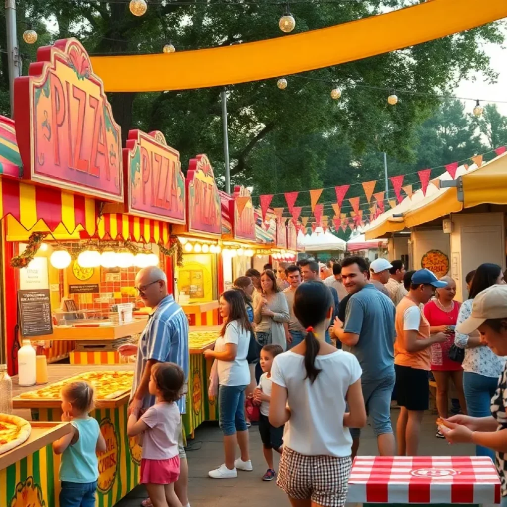 Families enjoying food at Charleston food festivals