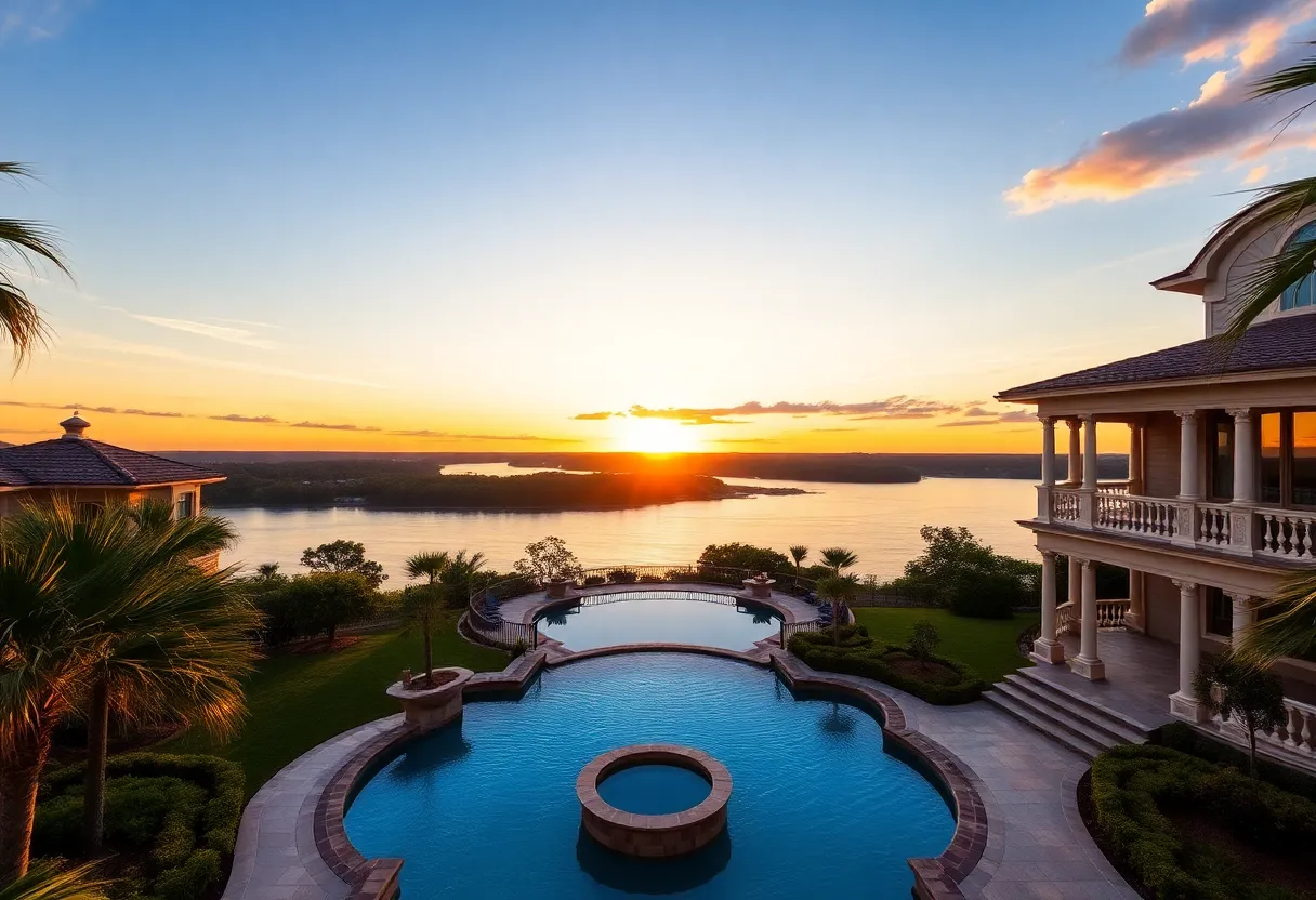 Luxurious mansion in Charleston with stunning river views