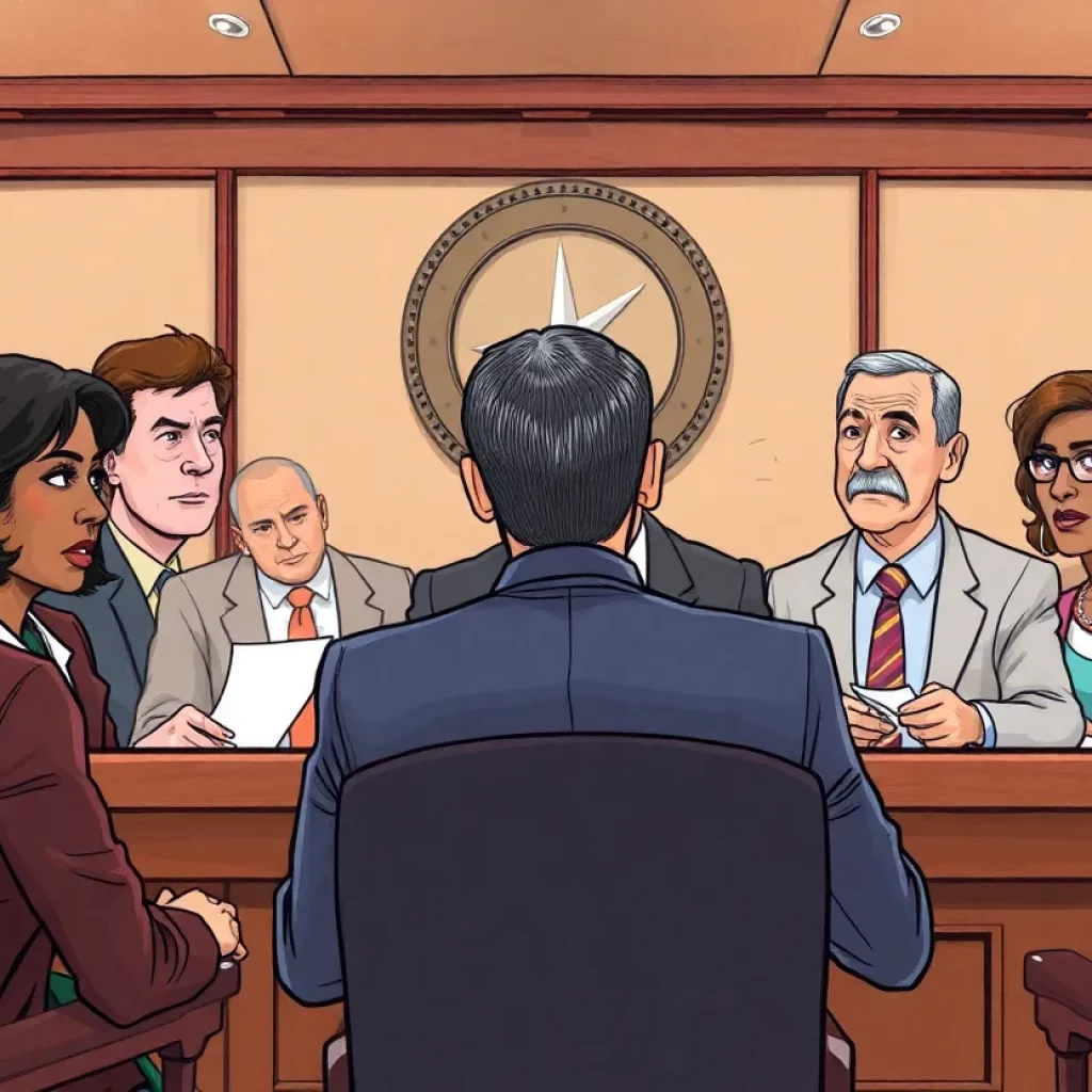 City council meeting with diverse officials discussing leadership.