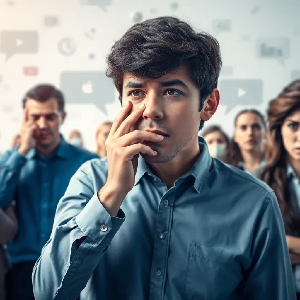 Depiction of confusion regarding immigration communication