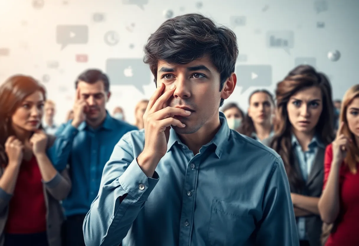 Depiction of confusion regarding immigration communication