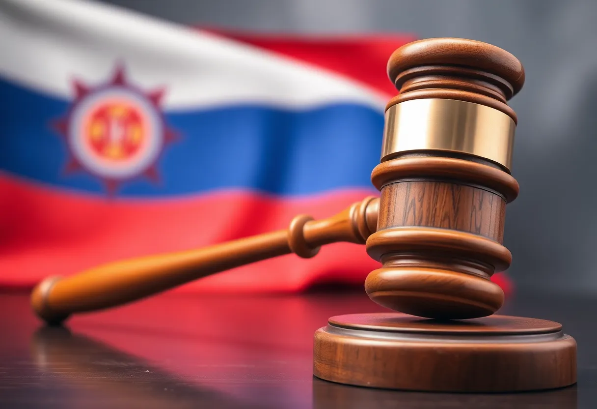A gavel symbolizing legal challenges in Florida