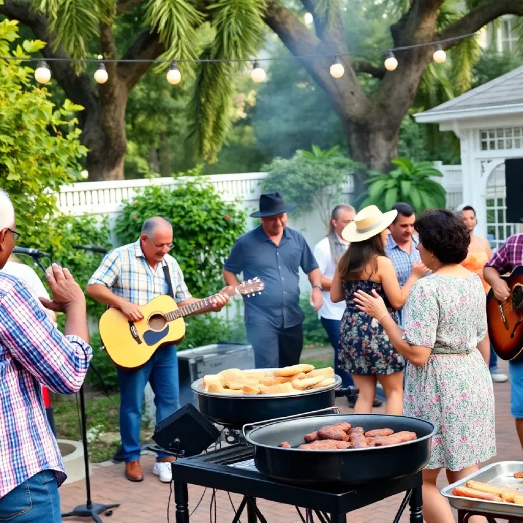 Outdoor jazz event at the International African American Museum in Charleston