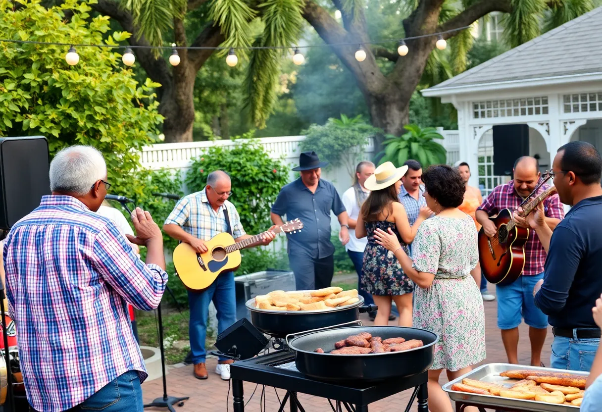Outdoor jazz event at the International African American Museum in Charleston