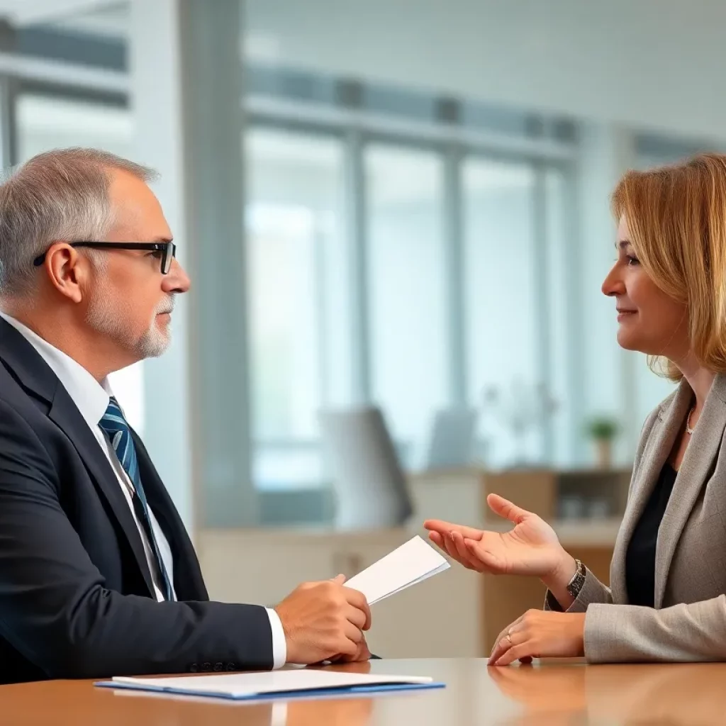 A lawyer assisting clients with personal injury claims