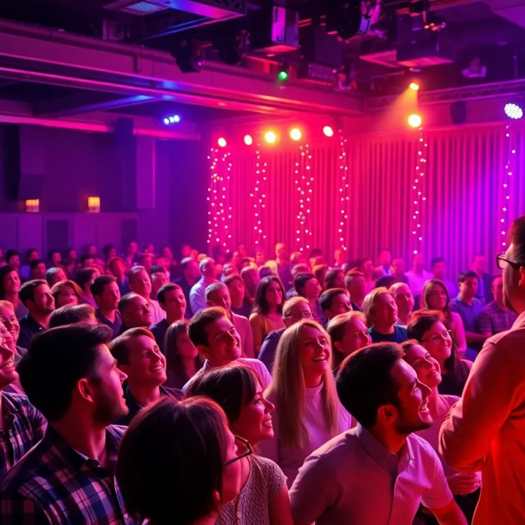 Audience enjoying a comedy show