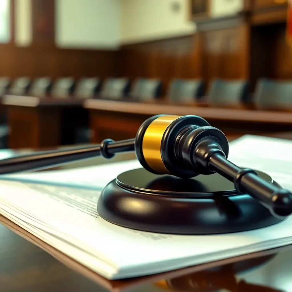 Gavel and legal documents representing mesothelioma litigation