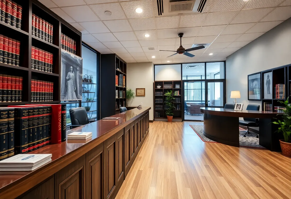 Karns and Karns personal injury law office interior