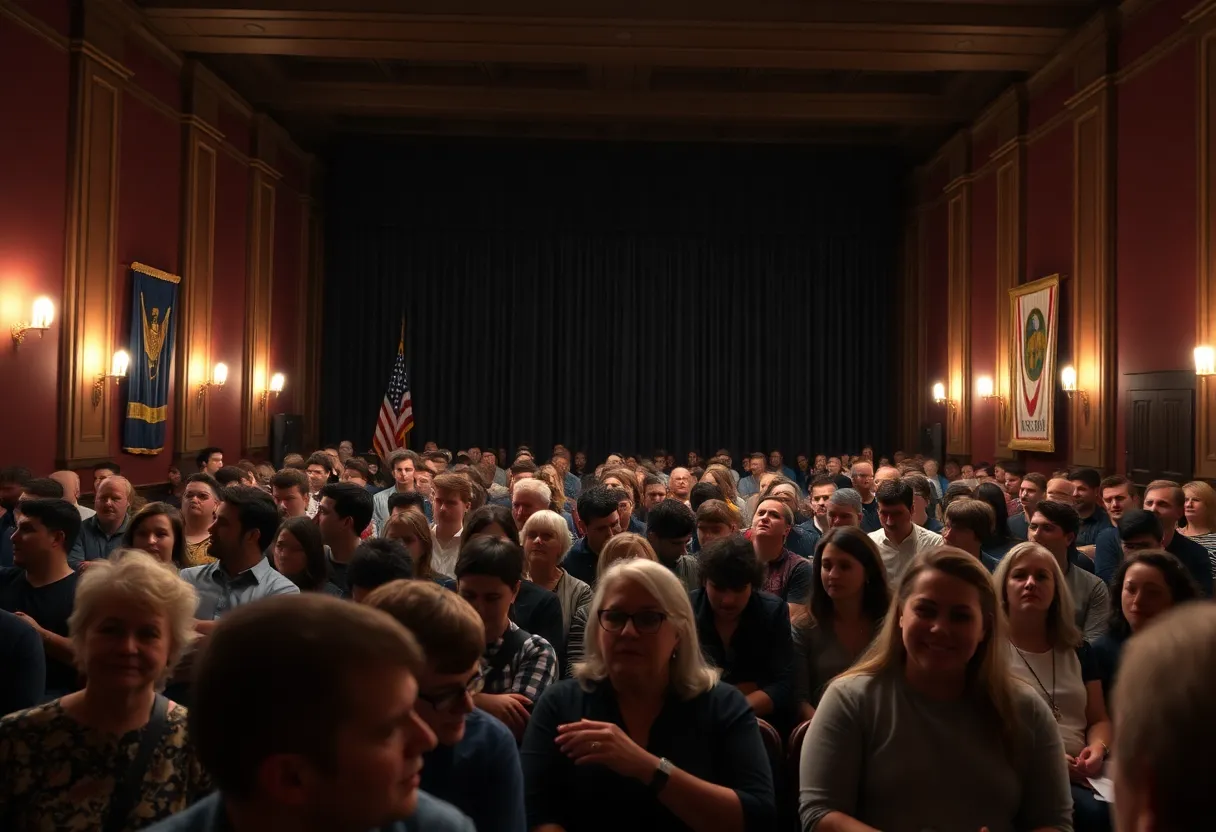 Audience at the Sottile Theater for Ken Burns documentary preview