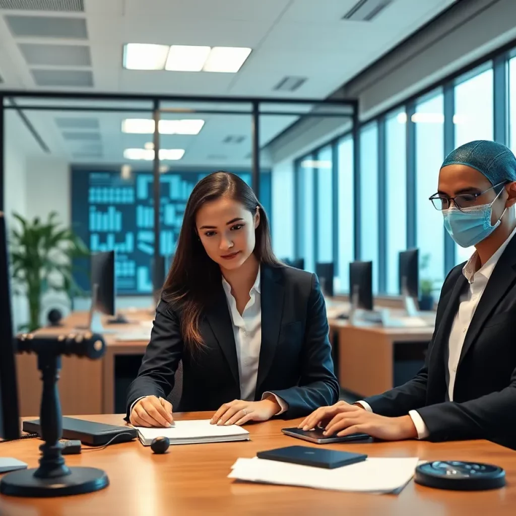 A contemporary law office with a focus on technology and collaboration.