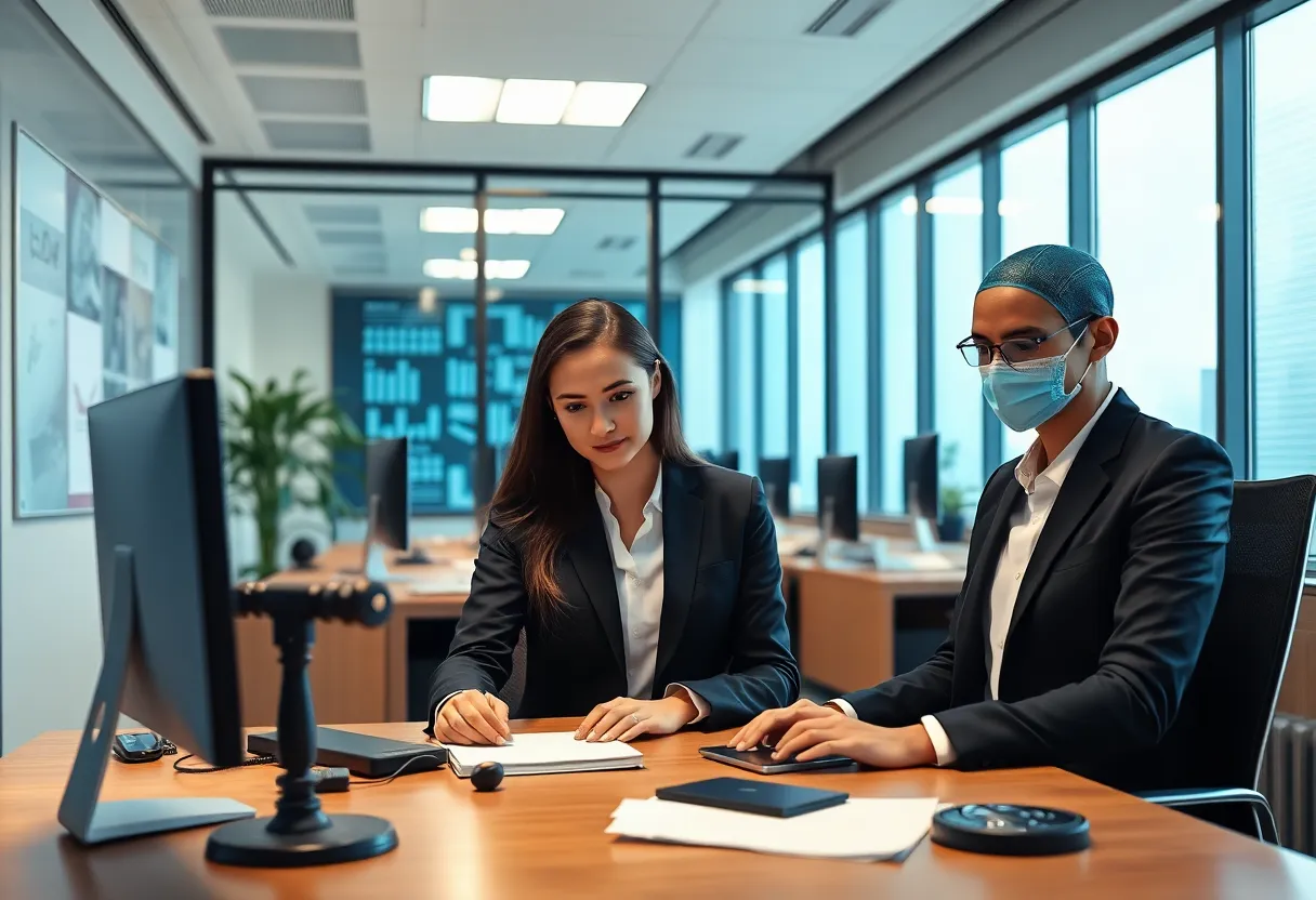 A contemporary law office with a focus on technology and collaboration.