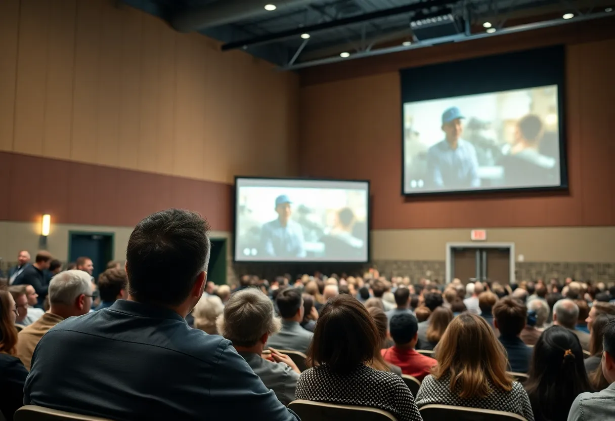 Audience attending the Liberty Hill documentary screening
