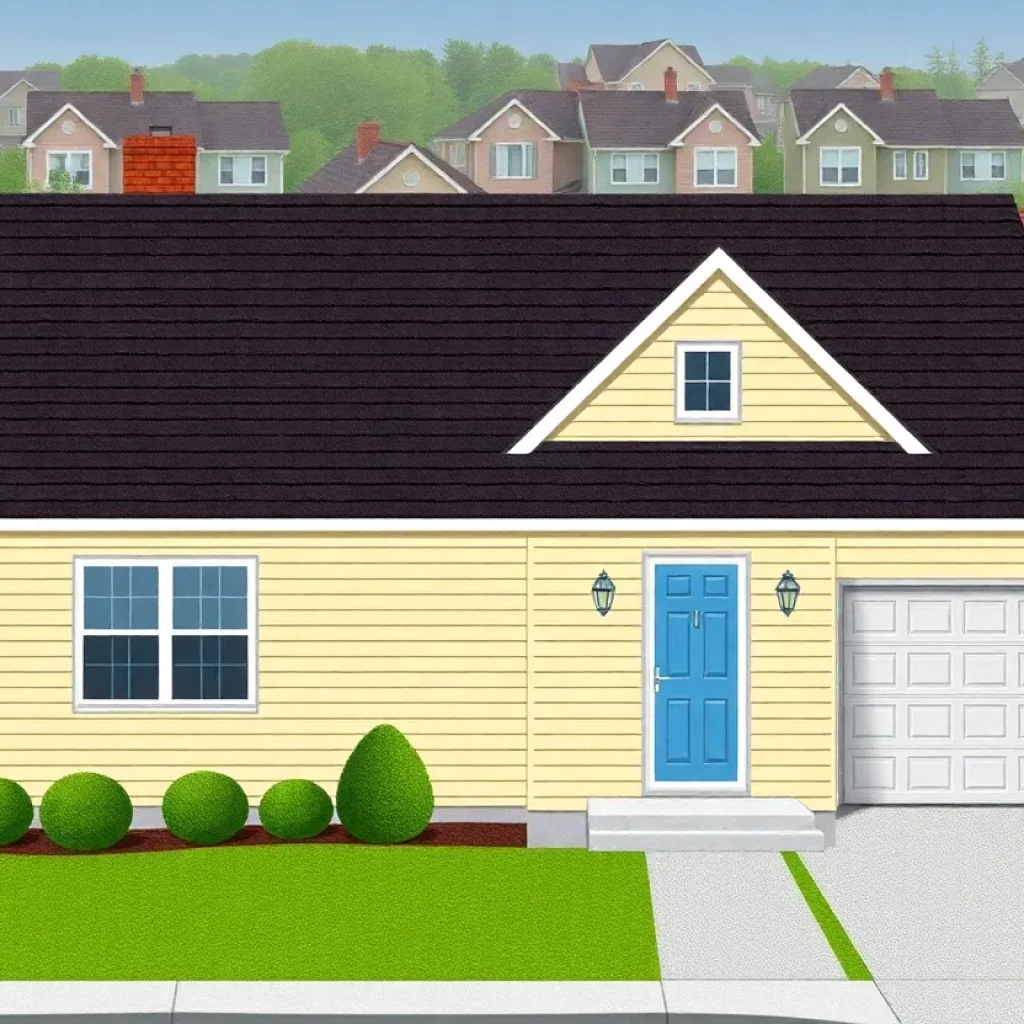 A modest house indicating political and legal controversy.