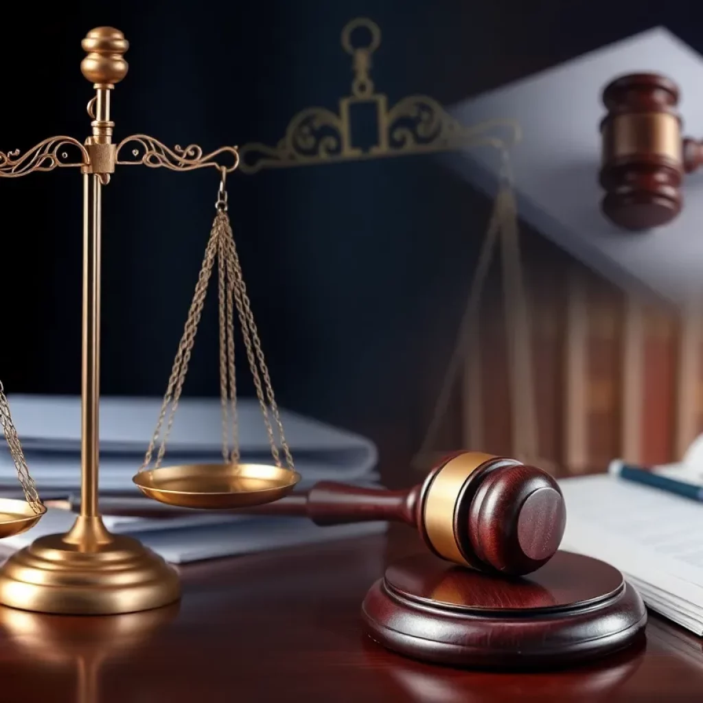 Visual representation of personal injury law concepts