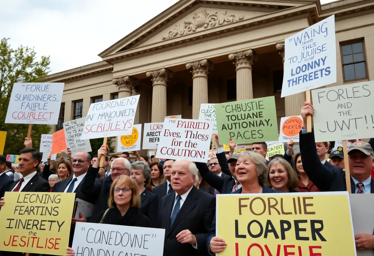 Former attorneys rallying in opposition to a U.S. Attorney nomination