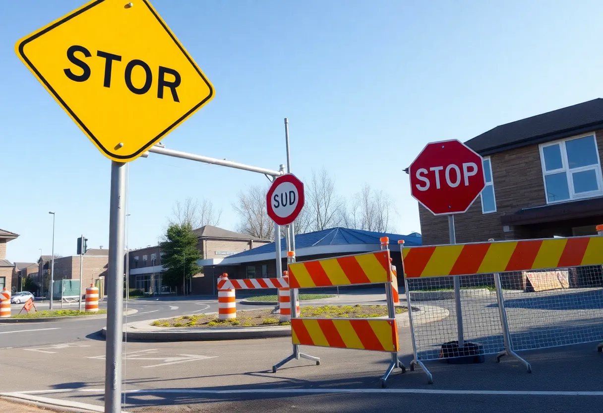 Construction of a new roundabout at Johns Island Elementary School intersection