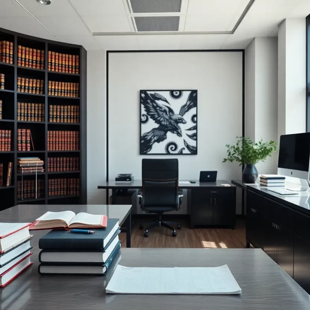Interior of Stahle Law office in Kansas City