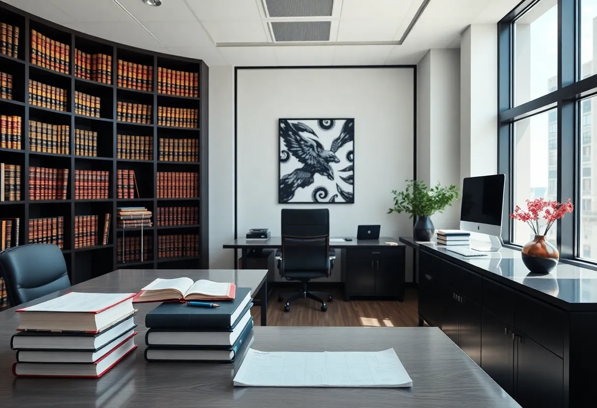 Interior of Stahle Law office in Kansas City