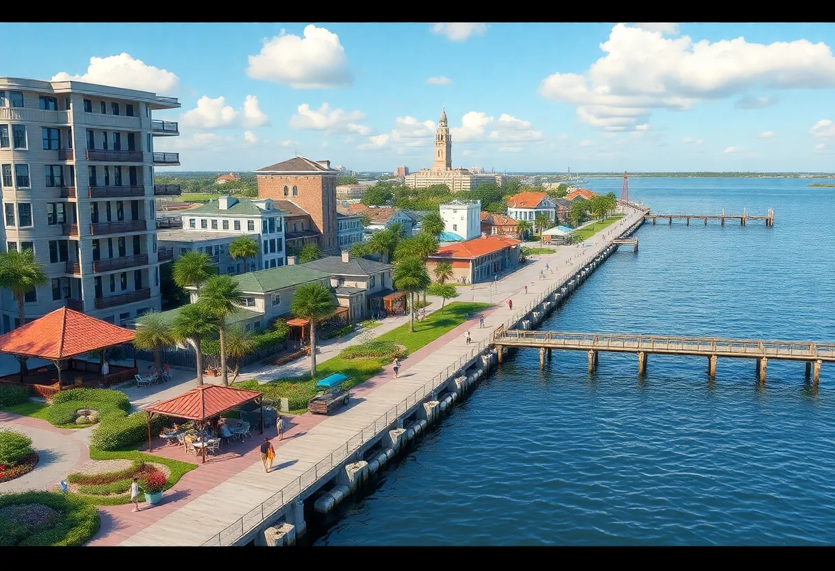 Conceptual image of the Union Pier redevelopment in Charleston