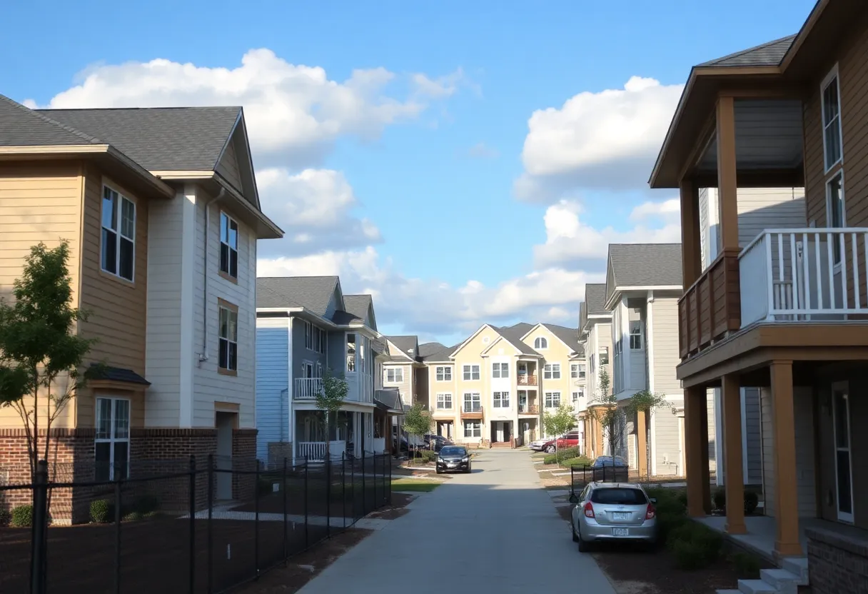 Construction site of West Ashley residential development
