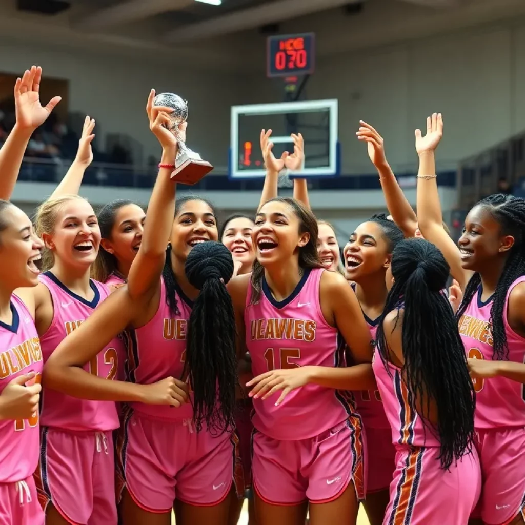 Women's Basketball Team Celebration