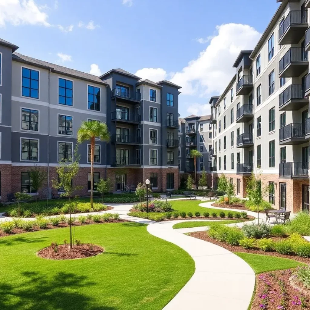 Modern affordable housing complex in Charleston