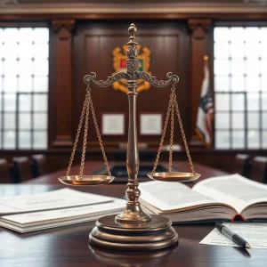 Courtroom representation of asbestos legal fight