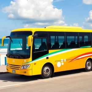 Beach Reach Shuttle bus at Isle of Palms entrance