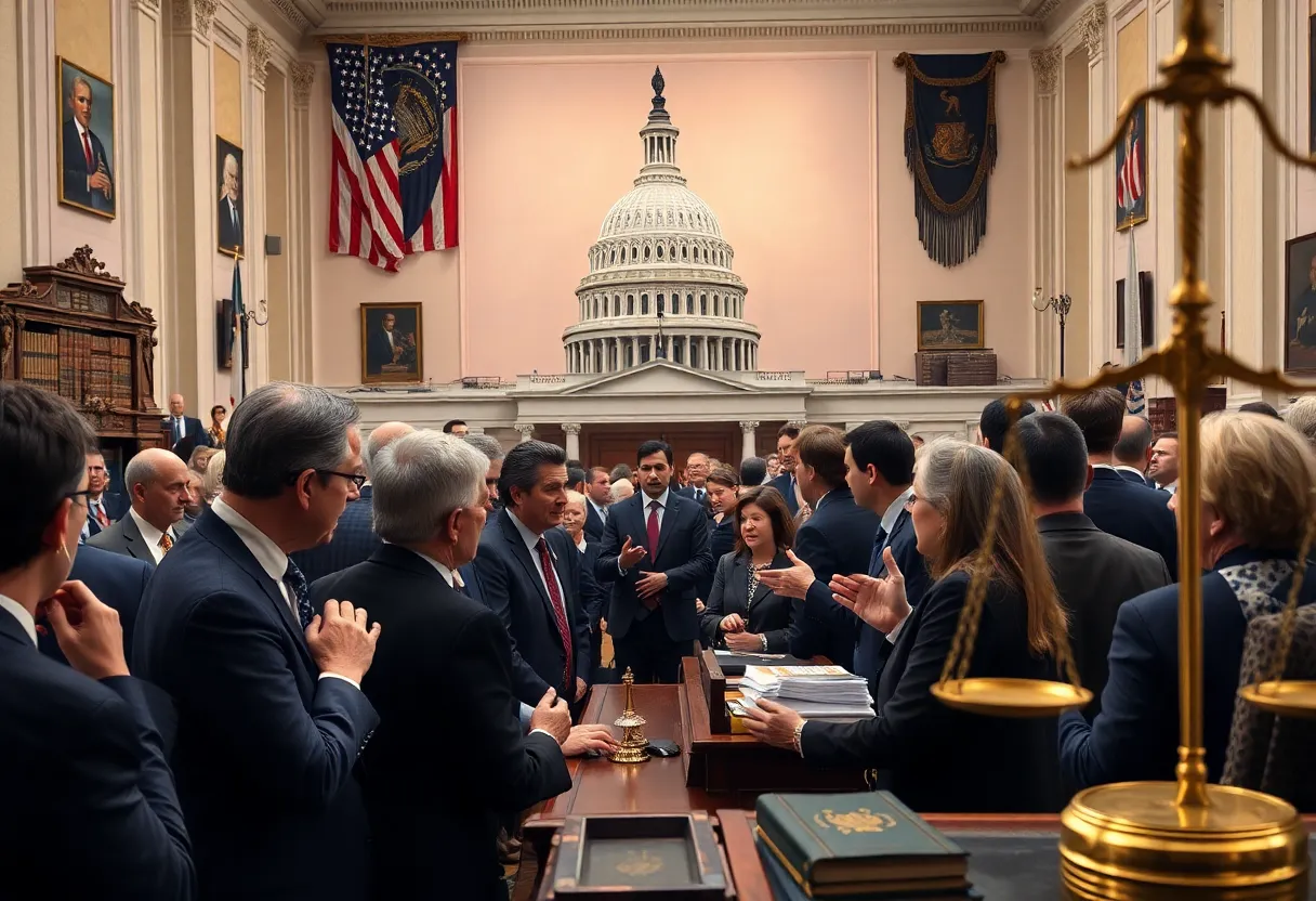 Capitol Hill lawmakers discussing the U.S. Attorney confirmation