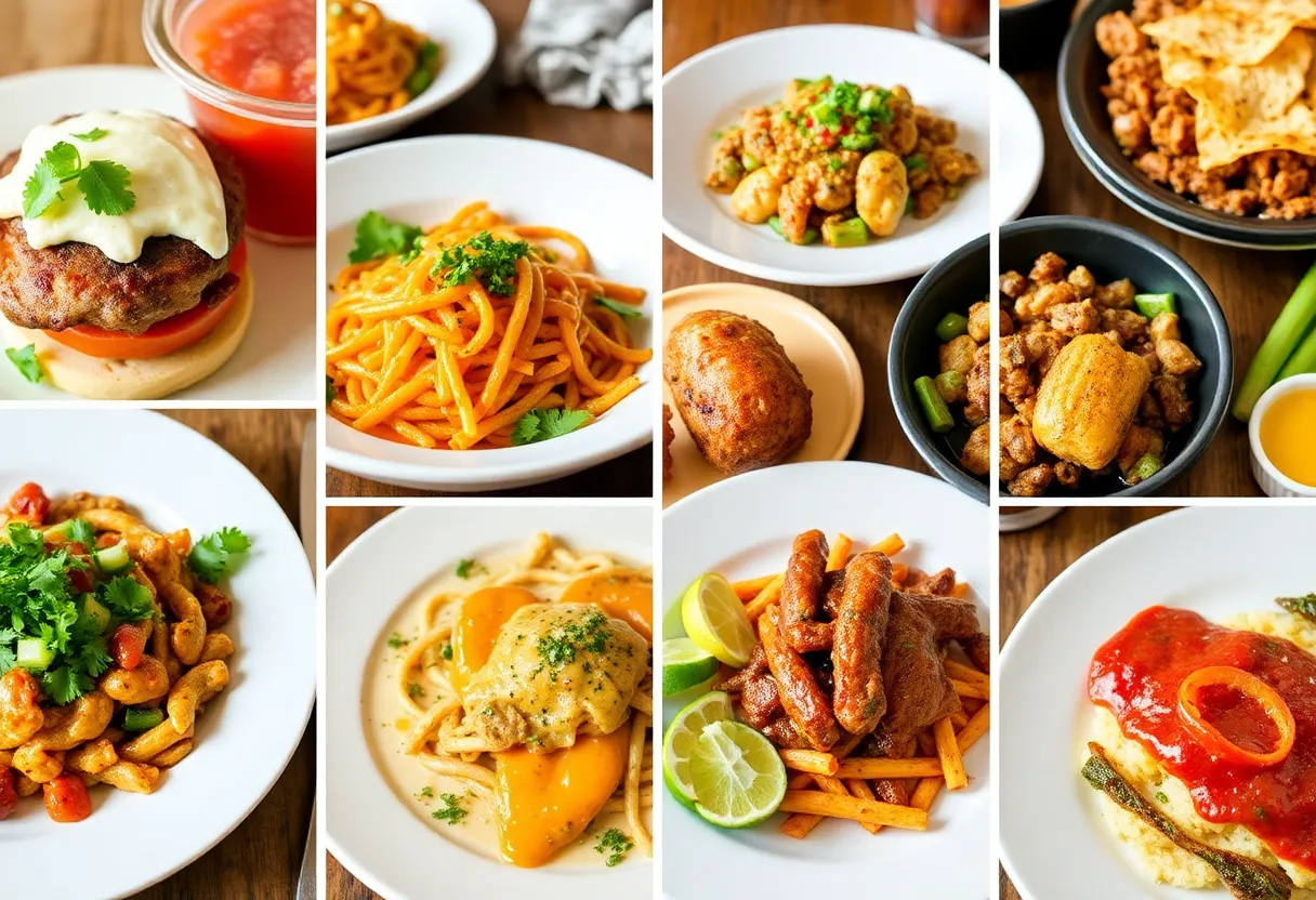 A collection of delicious dishes from various Carolina local restaurants