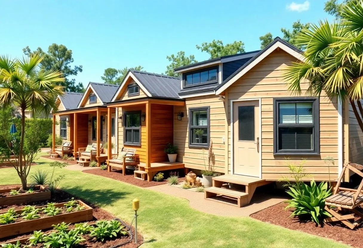 Tiny homes designed for affordable housing in Charleston