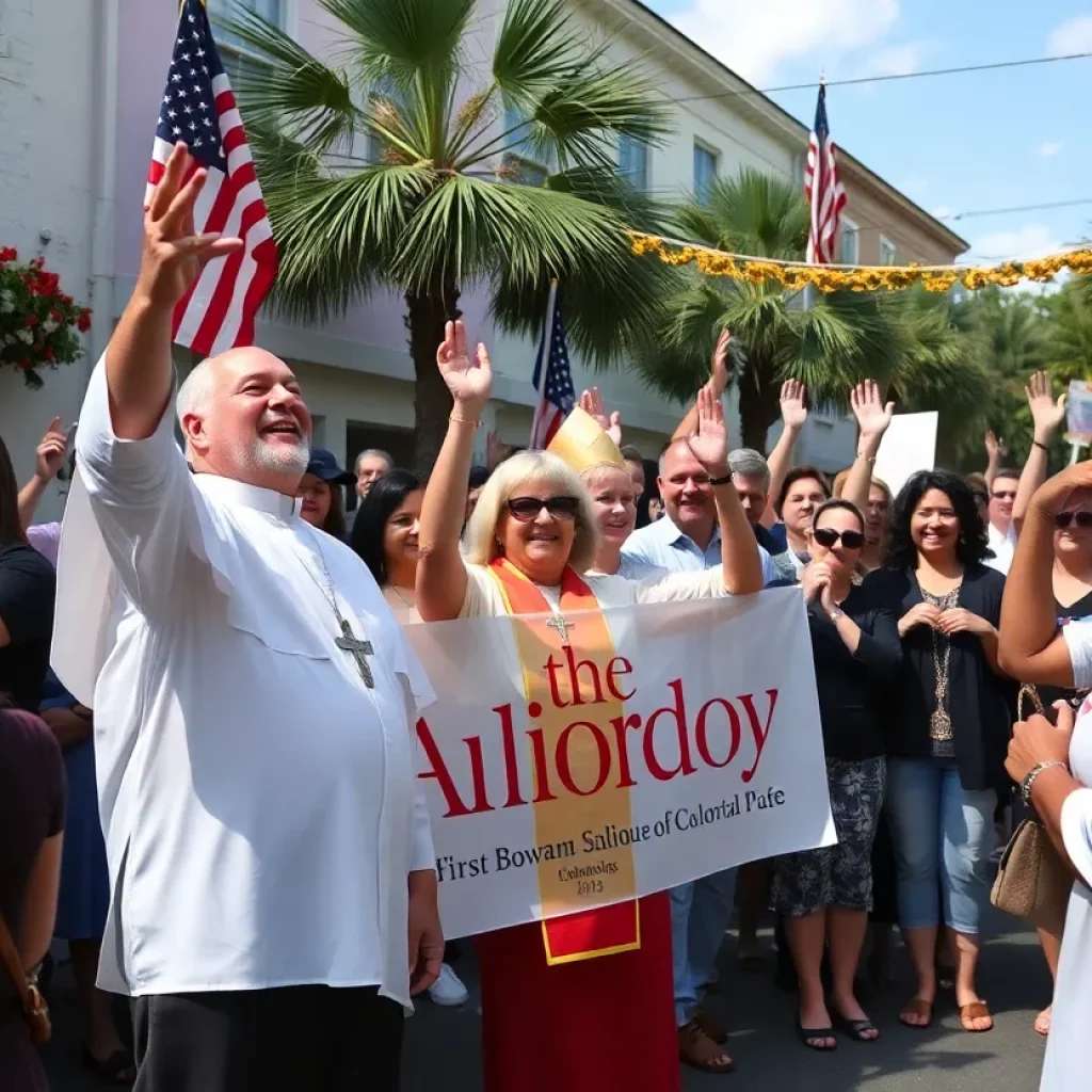 Charleston community celebrating the election of the first American pope