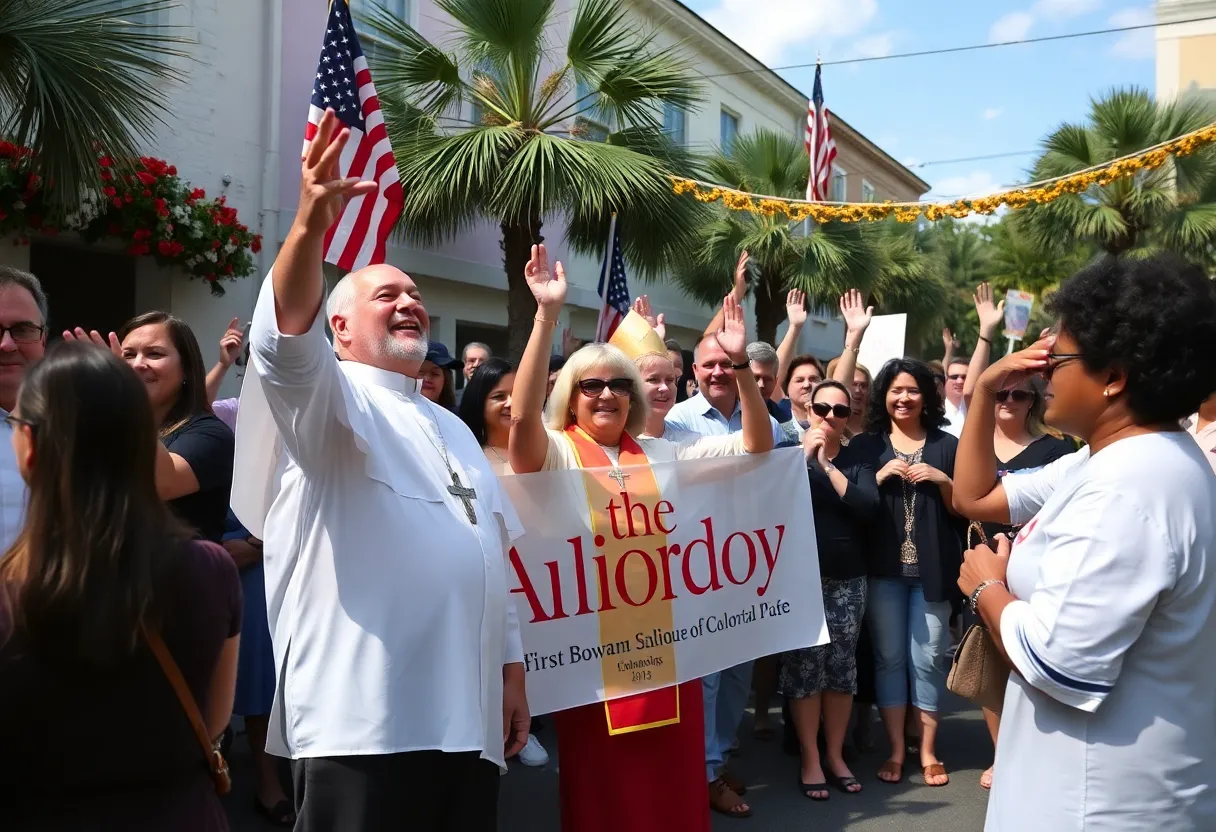 Charleston community celebrating the election of the first American pope