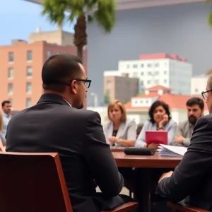 Charleston City Council meeting discussing rezoning request