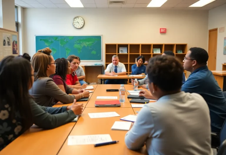 Community meeting on school governance in Charleston County