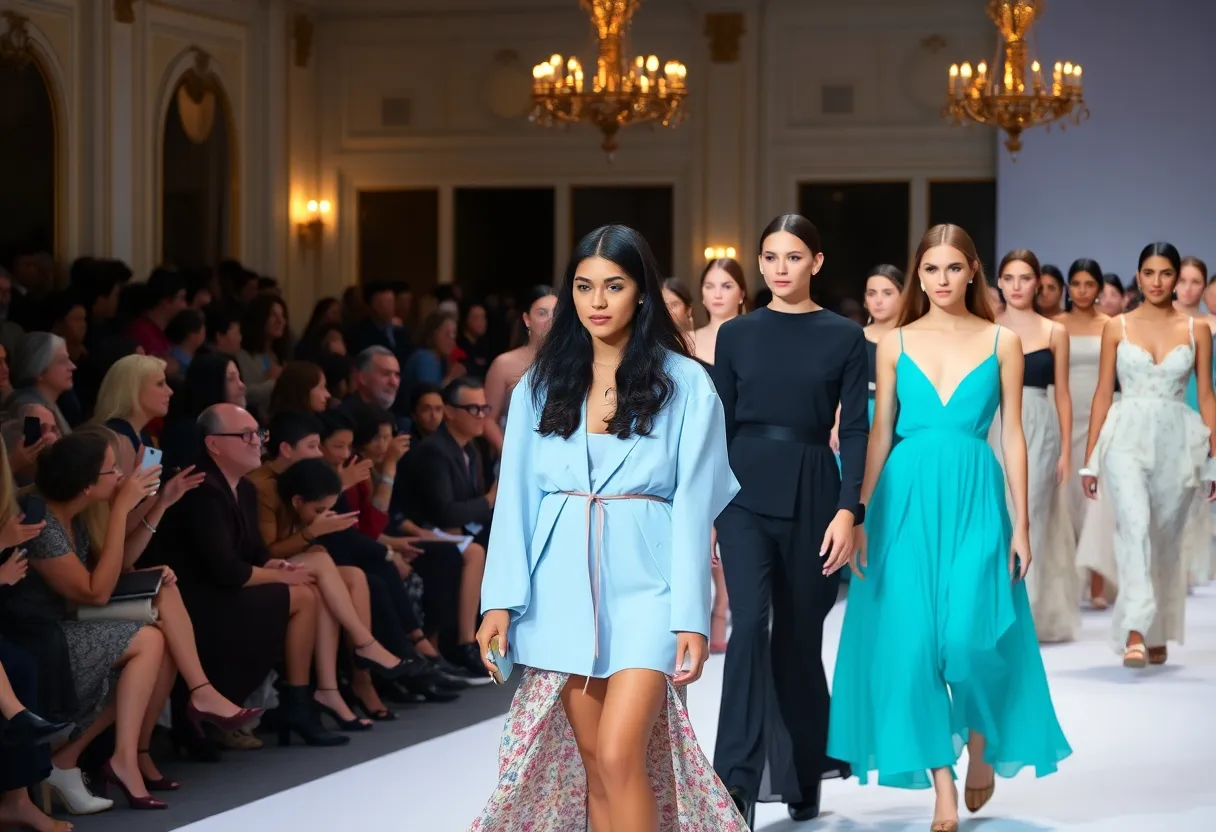 Runway at Charleston Fashion Week 2024 showcasing local designers