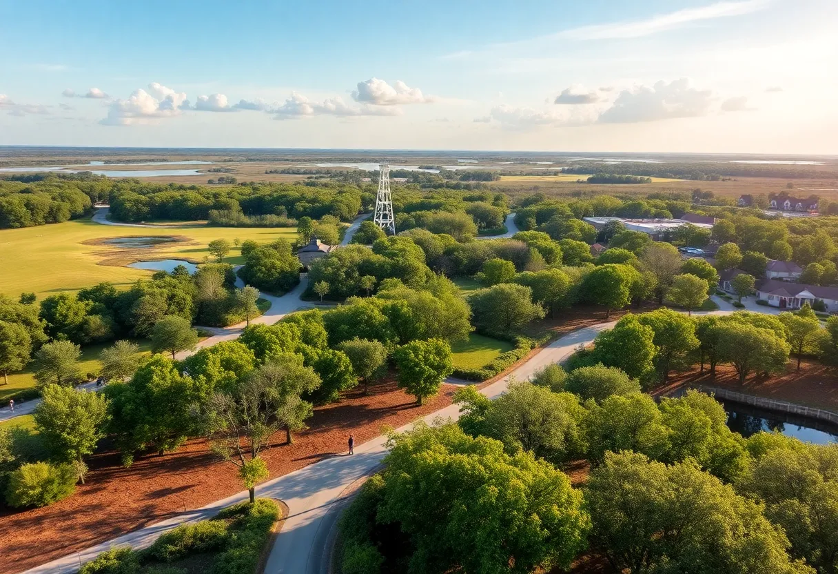 View of Charleston County's natural landscapes and green spaces for greenbelt projects.