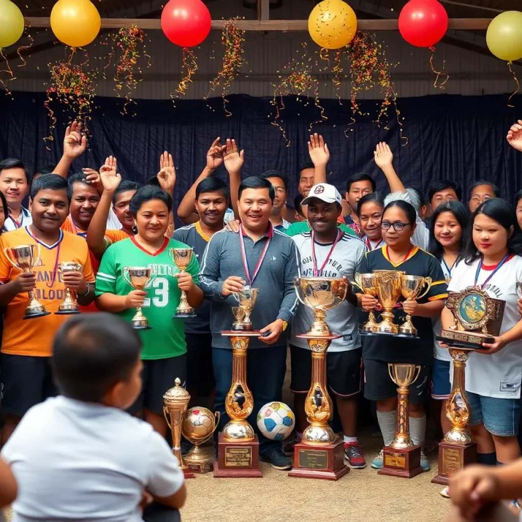 Community celebrates local sports talent with awards.