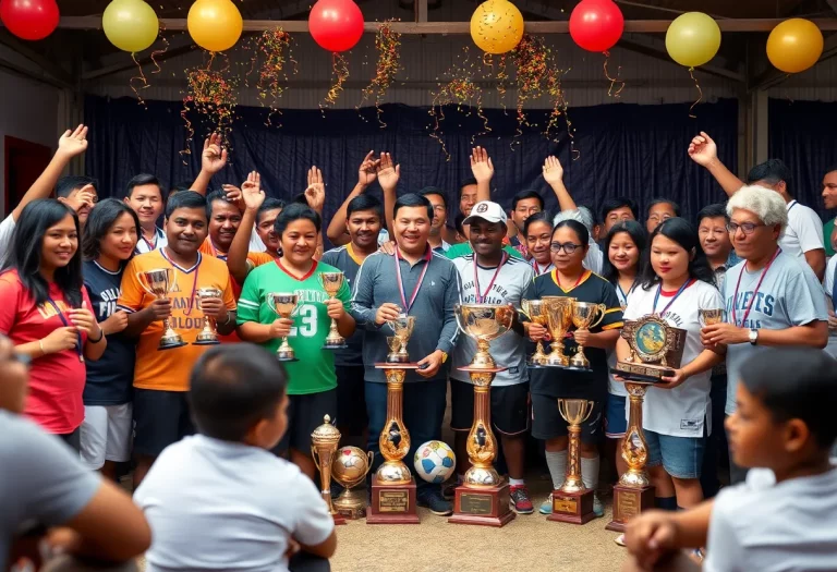 Community celebrates local sports talent with awards.