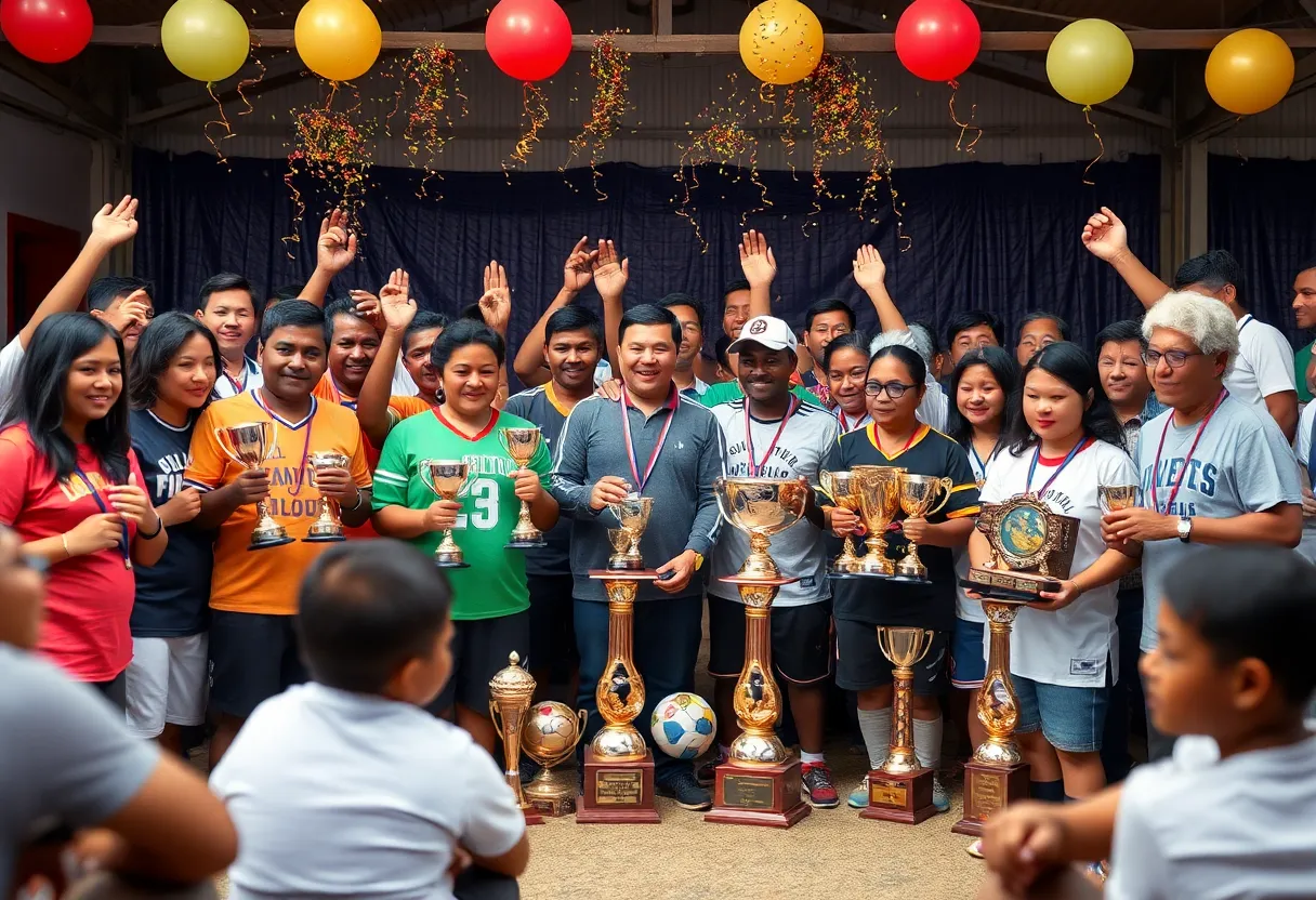 Community celebrates local sports talent with awards.